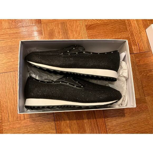 Easy Spirit Limara Walking Sneakers Shoes Slip On Glitter Black Womens Size 8.5W - Picture 4 of 4